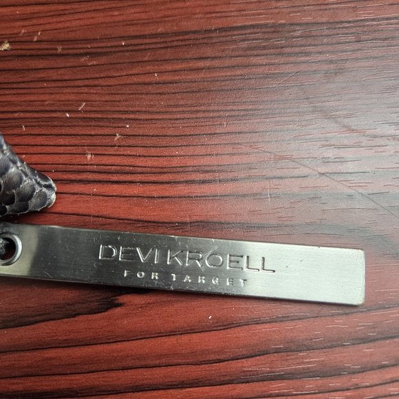 Snakeskin Devi Kroell Clutch/Wristlet Gray - Picture 2 of 4